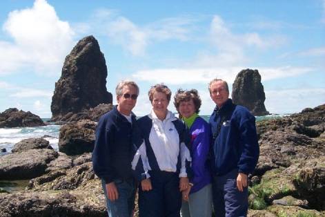 Here are my parents with Ned and Mary Lou at the rock.