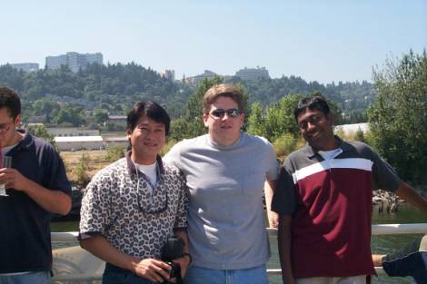 Here is Hendra, Me, and Madhu (L to R)