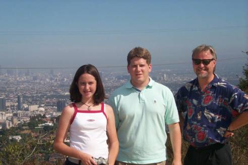 That's Jessica, me, and Jeff with LA in the background. 