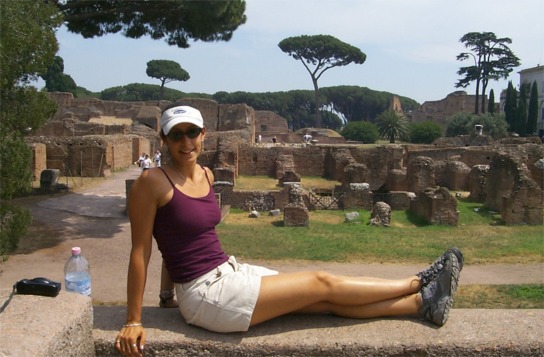 Rachel on the steps while going through the Palatine hill on our last day in Rome.