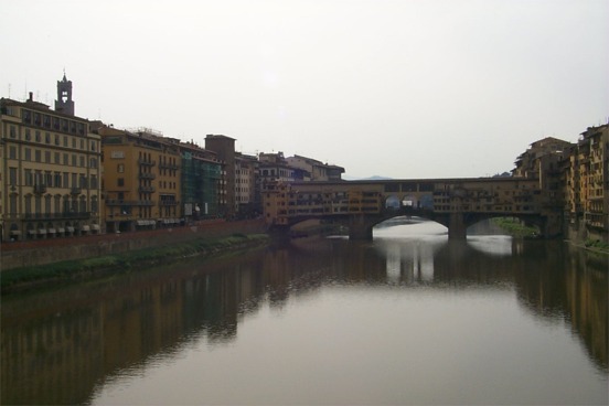 The first shot of Florence.  Florence was probably my favorite city on our trip.  All of them were wonderful to visit but I truly hope that I will return to Florence someday.  Here is the Ponte Vecchio crossing the Arno River.