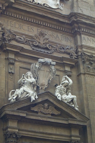 For some reason I really loved how this photo turned out.  These sculptures were on the facade of a church...