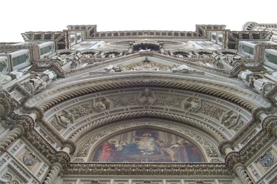 Looking straight up from the main entrance.