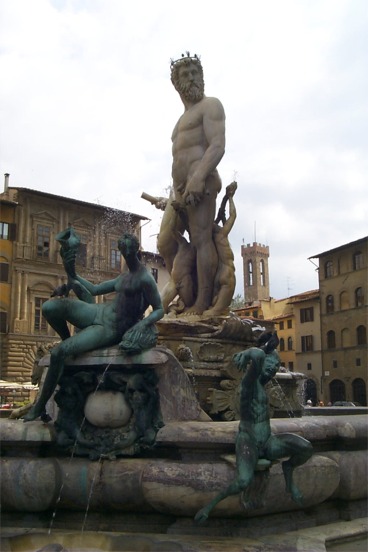 Nettono (Neptune) by Ammannati, also in the Piazza Della Signoria.