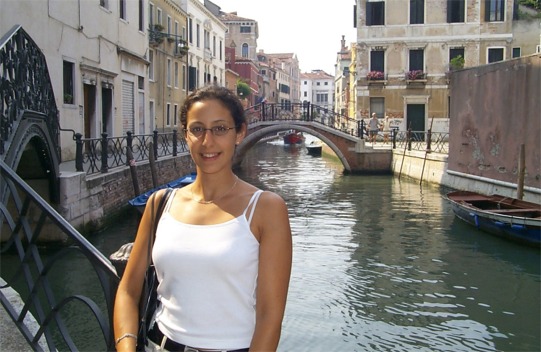 Rachel and a shot of the canal directly in front of our hotel.