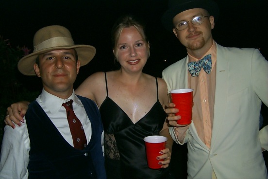 Greg and some friends.  Most of the people at the party are indirectly or directly friends of Doug and Paul's through various ties over the years.