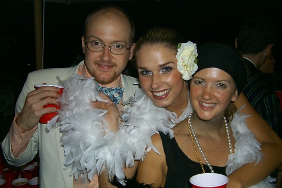 Greg and his sister, Amy, on the left and their friend Leia.