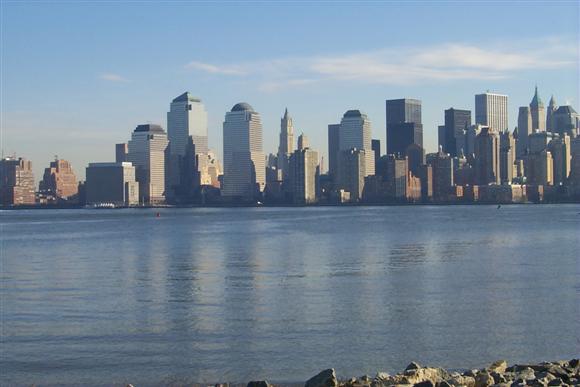 Here a shot of the lower Manhattan skyline from Liberty Park in New Jersey.