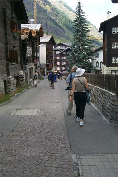 We then walked back to the train station so that we could take a train to Gornergrat the neighboring peak with a view of the Matterhorn.