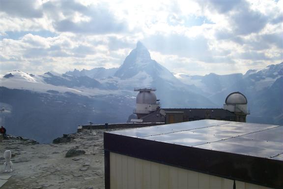 The observatory and the Matterhorn
