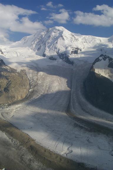 The Grenzgletscher.