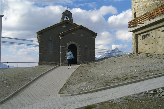 A neat church at Gornergrat with a bunch of candles inside.  We lit one.