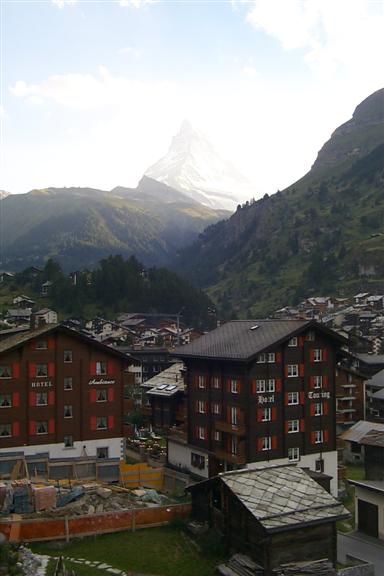 Typical classic image of Zermatt and the Matterhorn in the backdrop, although I know now they were all taken in the early morning.