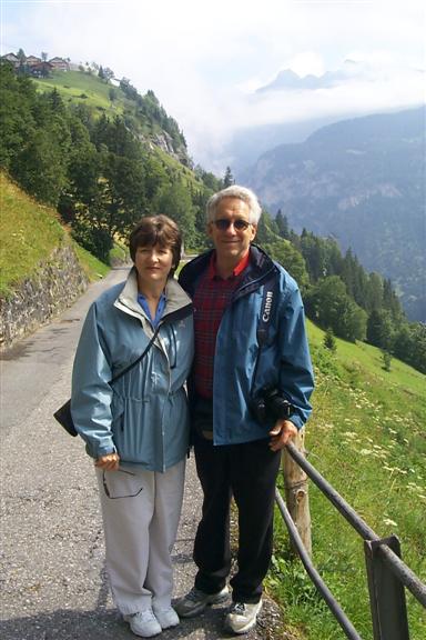 Mom and dad and the path.  Turns out they had been here some 30 years ago, but they didn't realize that until after the trip.