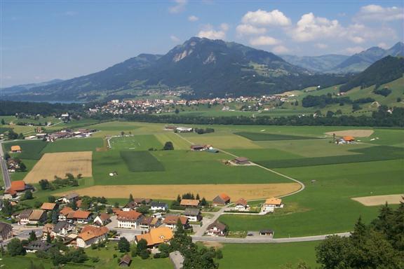 Gruyère is at the foot of the Alps, from which we had just driven.