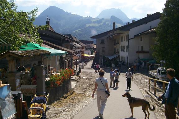 Again the town of Gruyère, this time on our way out.