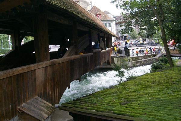 Spreuerbrücke is a great looking all-wood covered bridge.