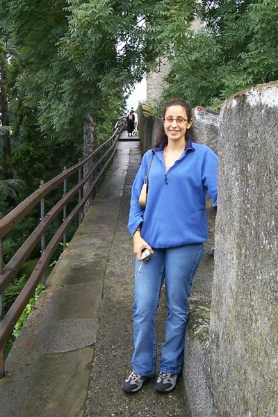 Rachel along the wall.  It did rain on us in Lucerne but thankfully it comes in short durations as rain clouds would pass over and then move on, living up to the town’s wet legend.