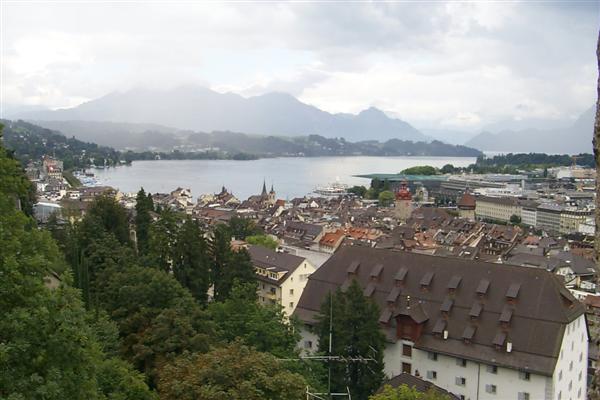 Another shot of the town and Lake Lucerne.