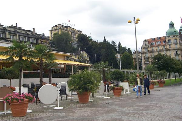 We stayed at the Montana, on the hill in view, which had a great view of the city from the restaurant inside.  This was the most expensive hotel of our trip as summer is the peak tourist season in Lucerne.