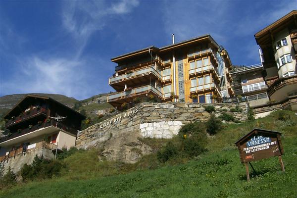 The view of the hotel from below.  To get to the hotel you take a lift from a tunnel bored in the side of the hill.