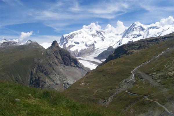 Looking towards Monte Rosa.