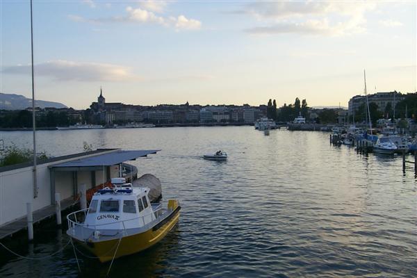 Looking towards the heart of Geneva's old town.