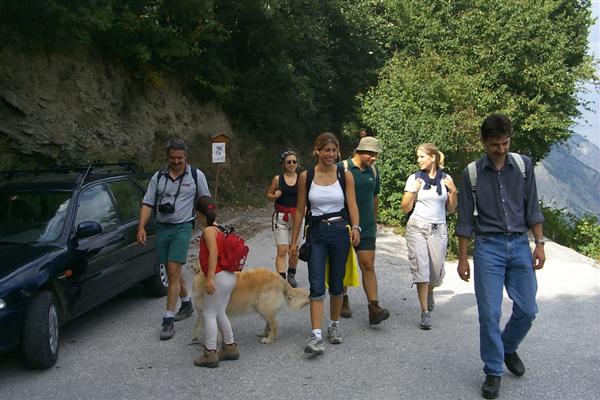 The group on the way down.