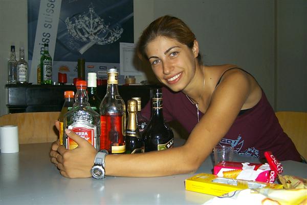 Özlem and the drinks