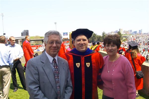 The graduate and the parents.  Definitely the reason why I was able to stay in school this long.  Without their support this would never have been possible.