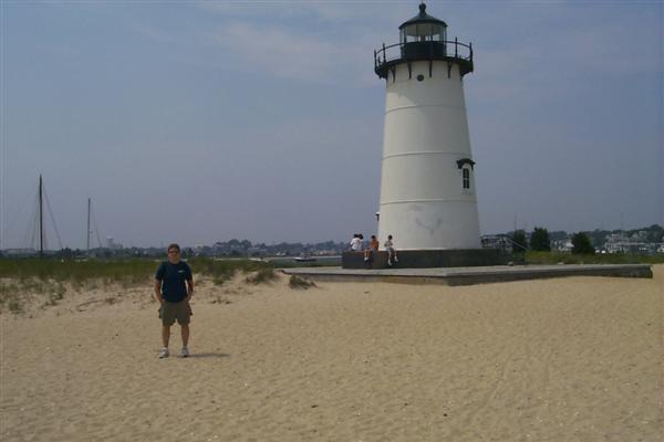 That's me in front of the lighthouse.