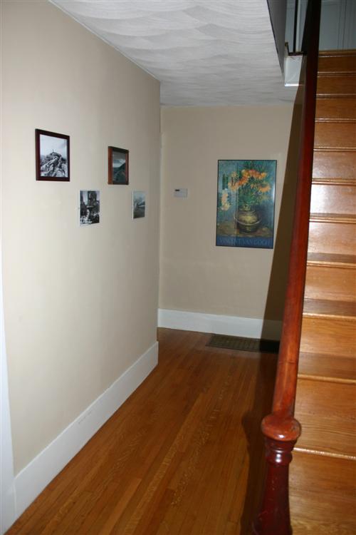 Hallway and stairs leading from the entrance
