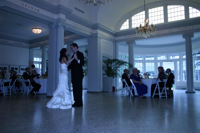 Nice shot of the dance floor and the main couple.  Belinda also went to undergrad in Saratoga Springs at Skidmore College.