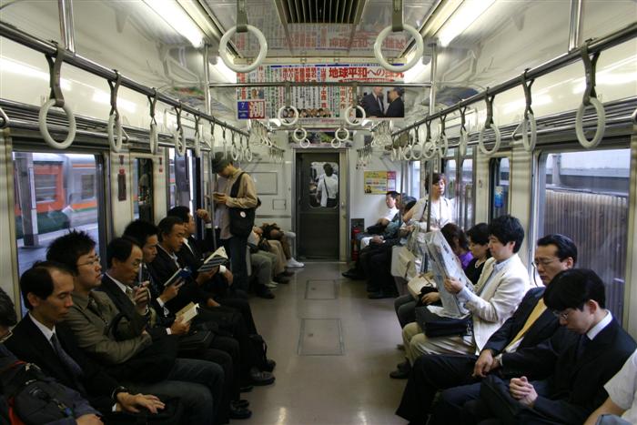 Inside the train