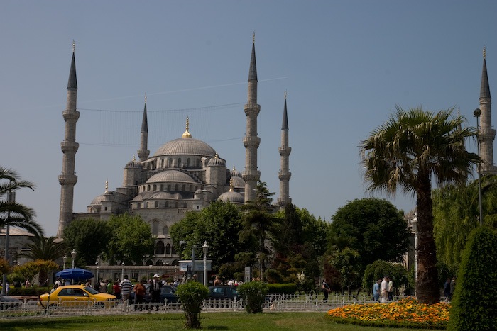 The Blue Mosque was built between 1609 and 1616 during the rule of Ahmed I... it is also known by its real name Sultan Ahmed Mosque.
