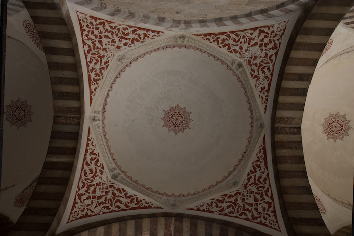 One of the domes in the courtyard.  The mosque has two entrances, one for those going to pray and one for the toursists