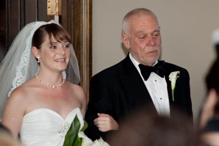 The bride... Ashley and her father, Bob