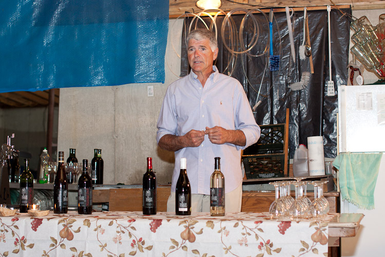 Willow Springs propietor gave as an entertaining description and taste of the wine