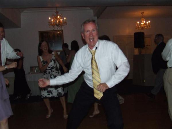 Ned tearing up the dance floor.